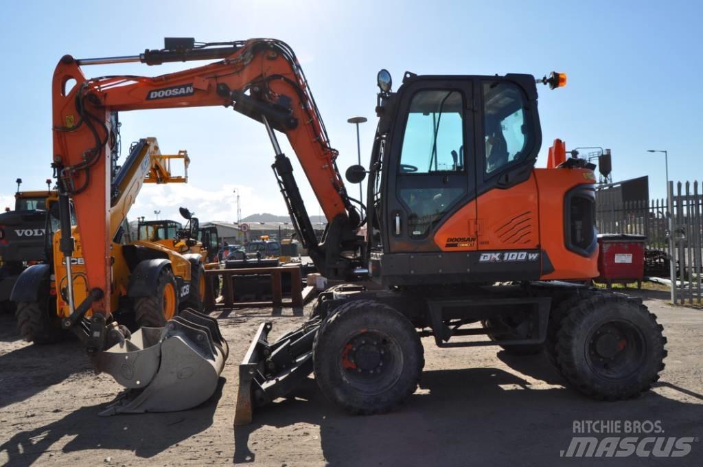 Doosan DX 100-7 ホイール式油圧ショベル（パワーショベル・ユンボ・バックホー）