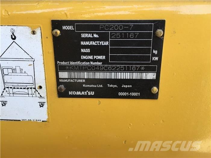 Komatsu PC 200-7 大型油圧ショベル12t以上（パワーショベル・ユンボ）