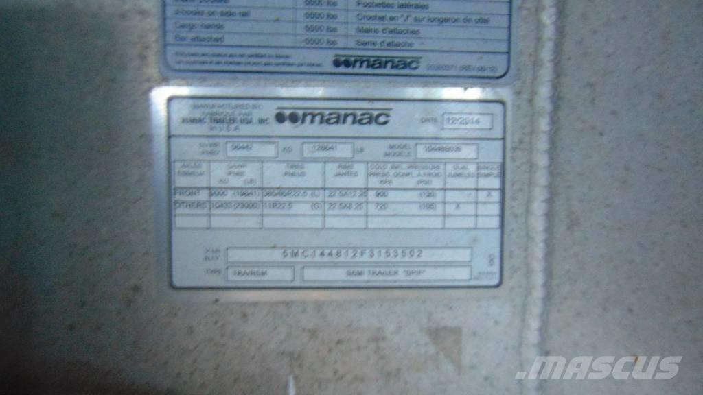 Manac Flatbed フラットベッド／ドロップサイドトレーラー