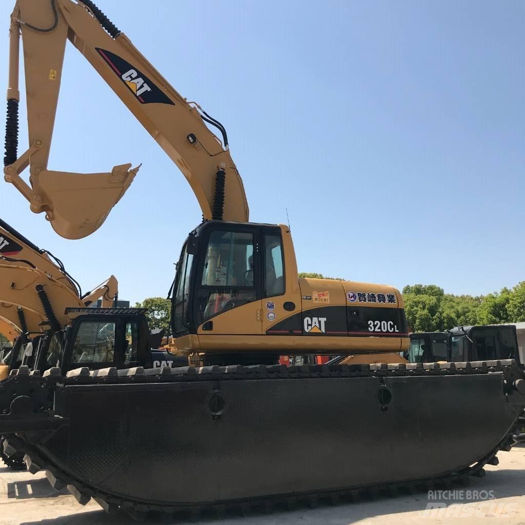 CAT 320 C L 水陸両用油圧ショベル、ユンボ