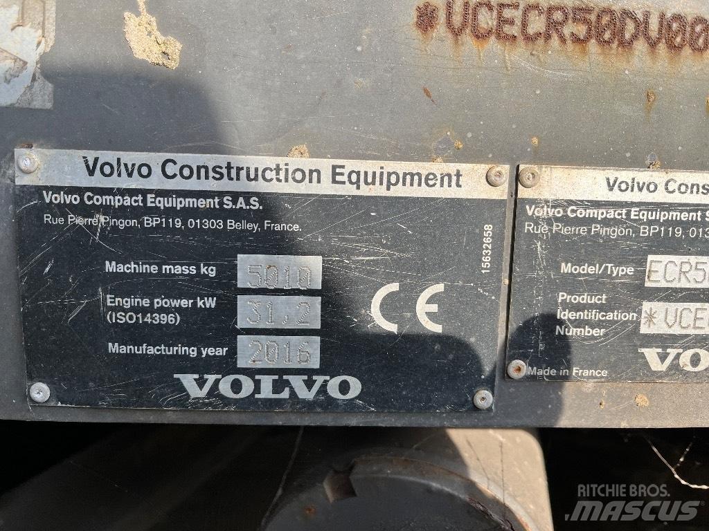 Volvo ECR 50 D ミニ油圧ショベル 7t以下（ミニユンボ・ミニディガー）