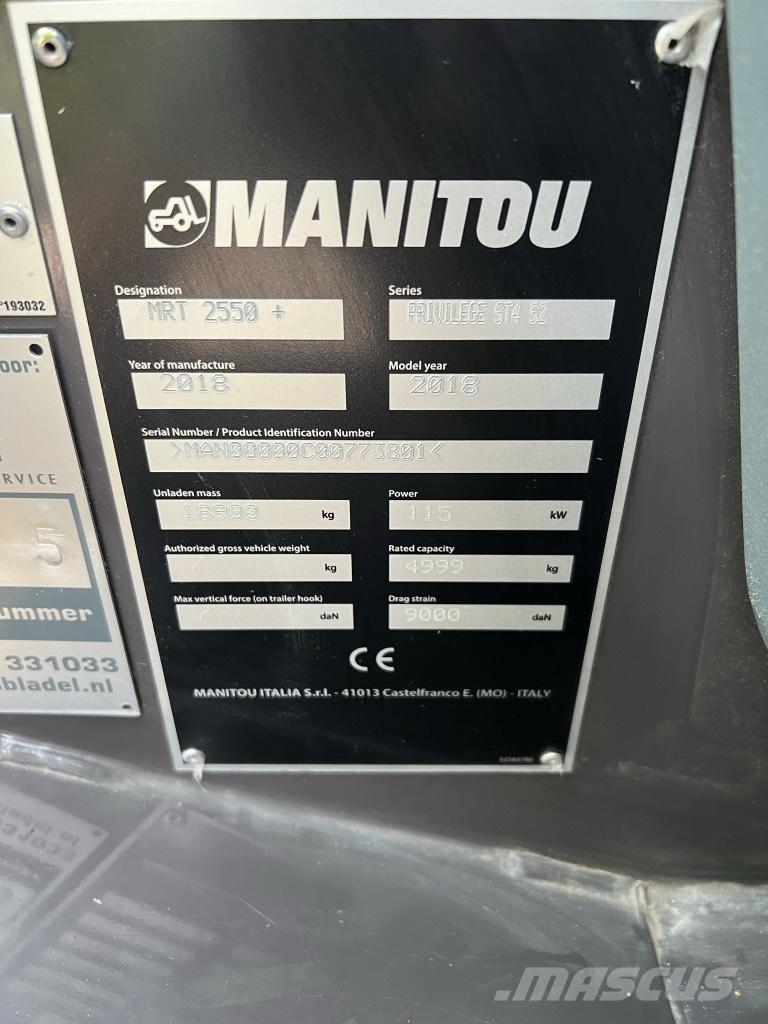 Manitou Mrt 2550 テレスコーピックハンドラー
