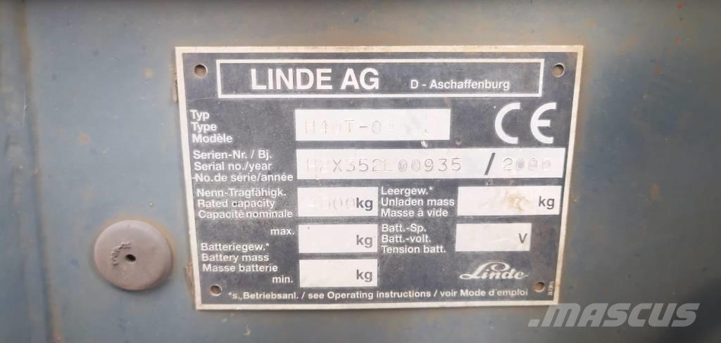 Linde H40T-01 LPGフォークリフト