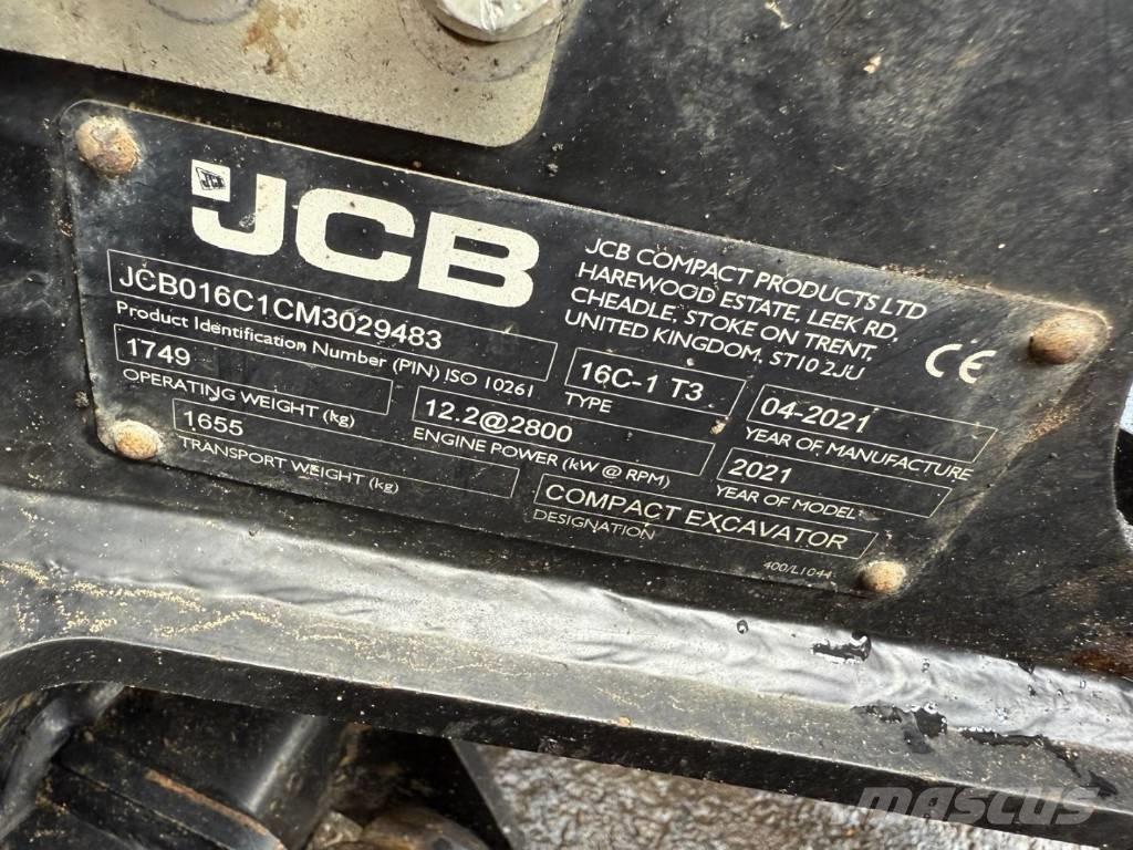 JCB 16 C-1 ミニ油圧ショベル 7t以下（ミニユンボ・ミニディガー）