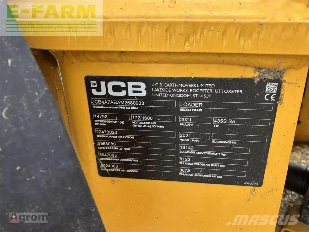 JCB 435 s agri ミニ油圧ショベル 7t以下（ミニユンボ・ミニディガー）