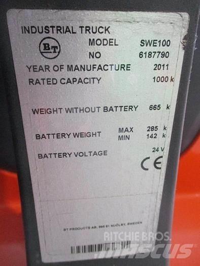 BT SWE 100 ウォーキンフォークリフト