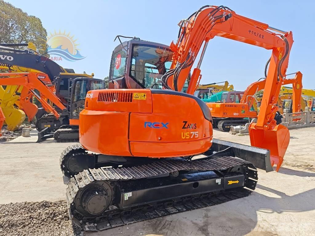 Hitachi ZX 75 中型油圧ショベル 7ｔ-12ｔ（ユンボ・パワーショベル・バックホー）