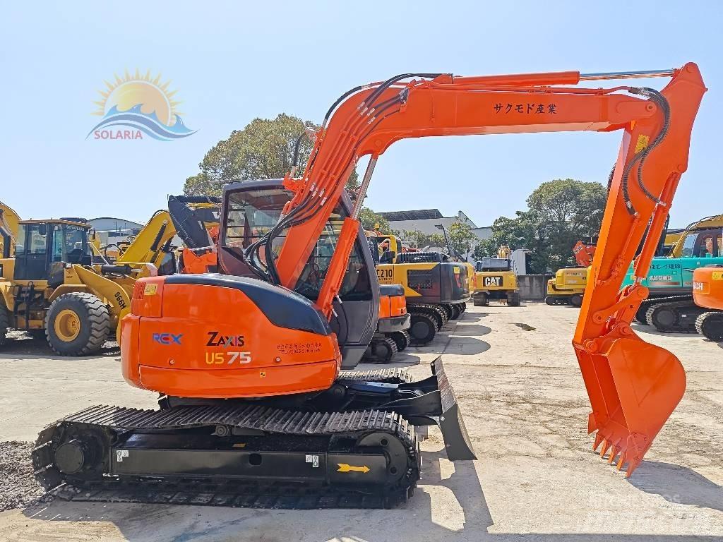 Hitachi ZX 75 中型油圧ショベル 7ｔ-12ｔ（ユンボ・パワーショベル・バックホー）