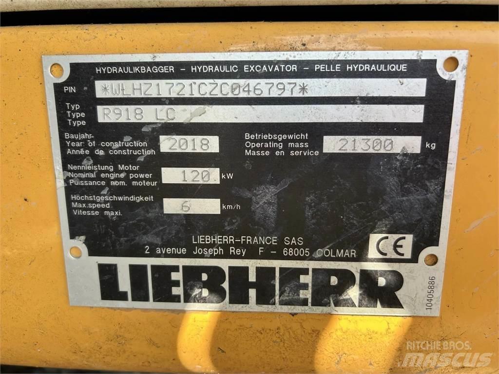 Liebherr R918 LC 大型油圧ショベル12t以上（パワーショベル・ユンボ）