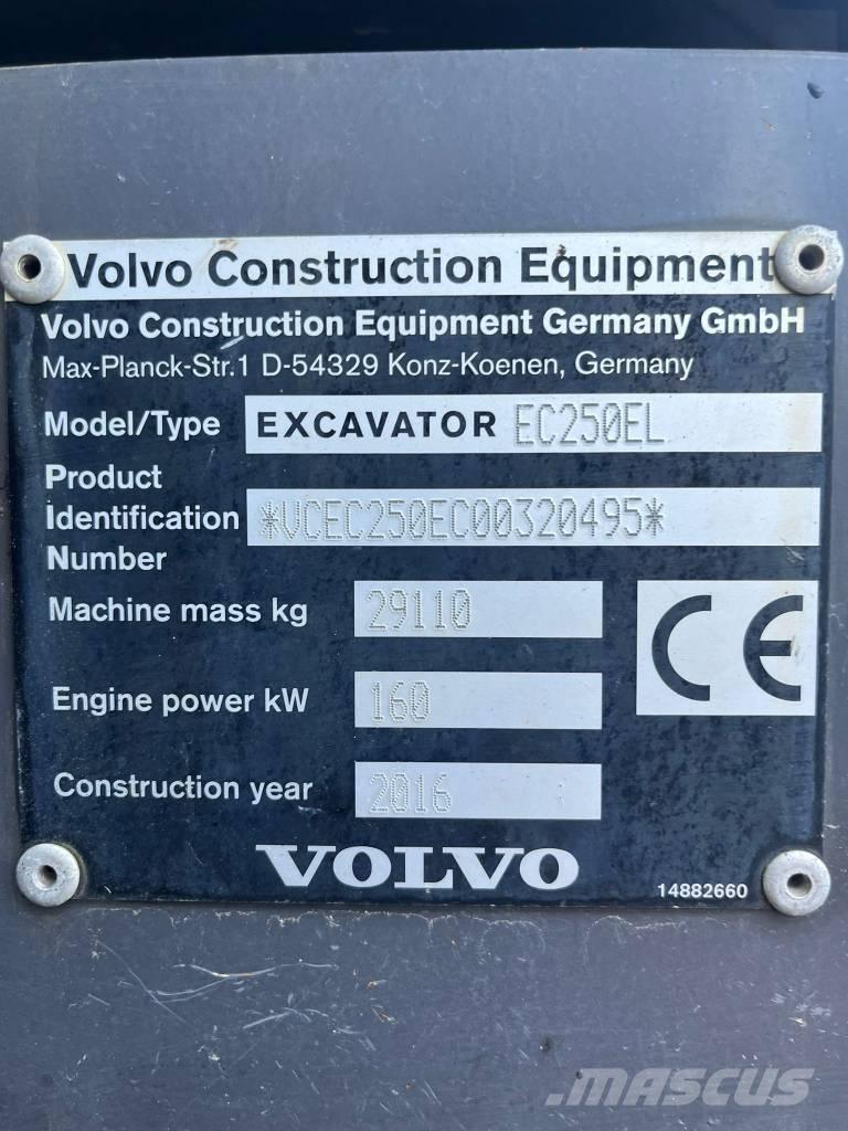 Volvo EC 250 E 大型油圧ショベル12t以上（パワーショベル・ユンボ）