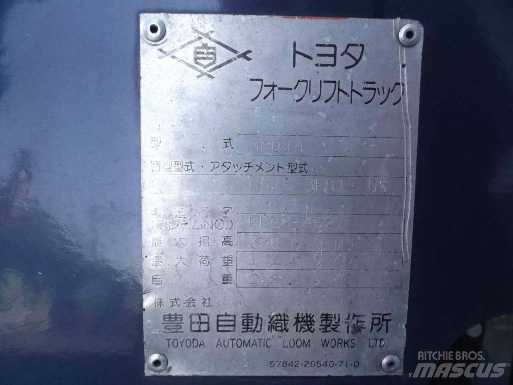 Toyota 3 FD 14 ディーゼル・軽油