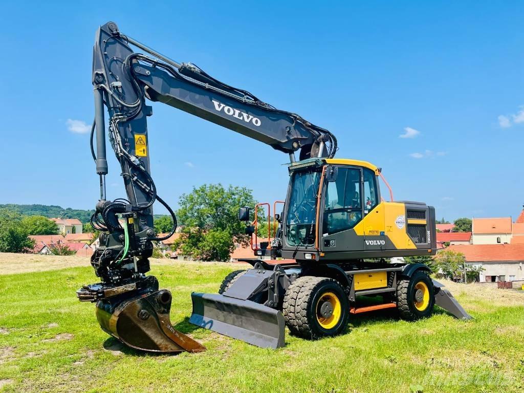 Volvo EW 220 E ホイール式油圧ショベル（パワーショベル・ユンボ・バックホー）