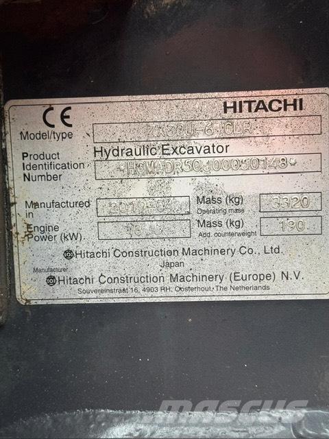 Hitachi ZX 33 U-6 ミニ油圧ショベル 7t以下（ミニユンボ・ミニディガー）