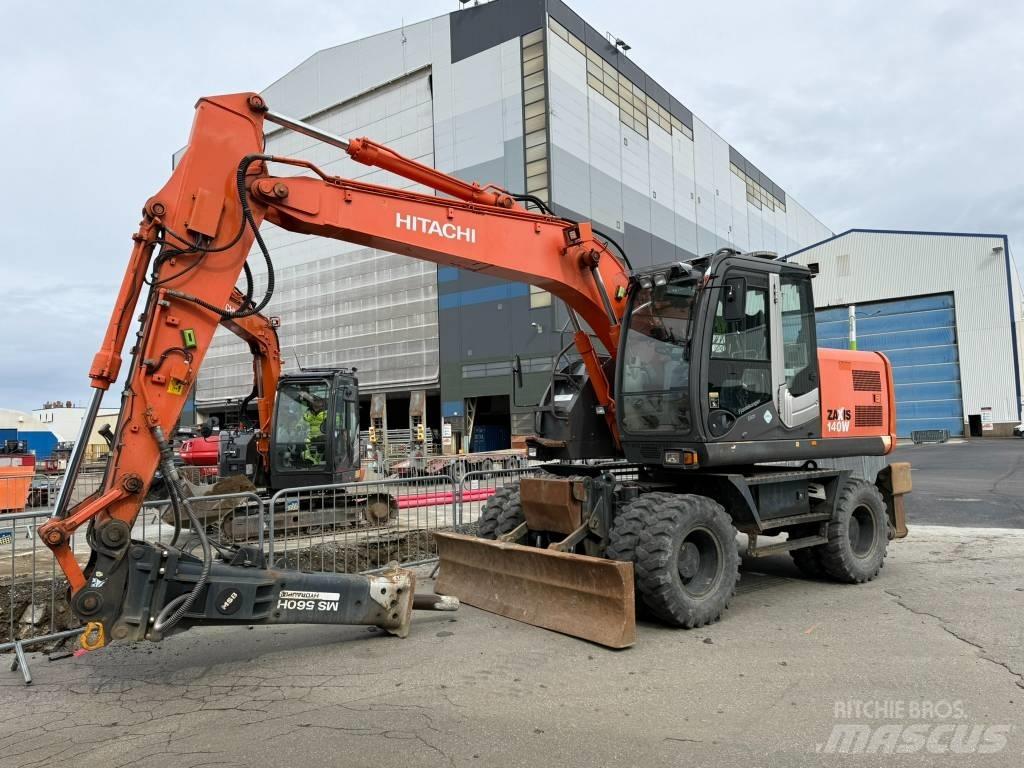 Hitachi ZX 140 W-3 ホイール式油圧ショベル（パワーショベル・ユンボ・バックホー）