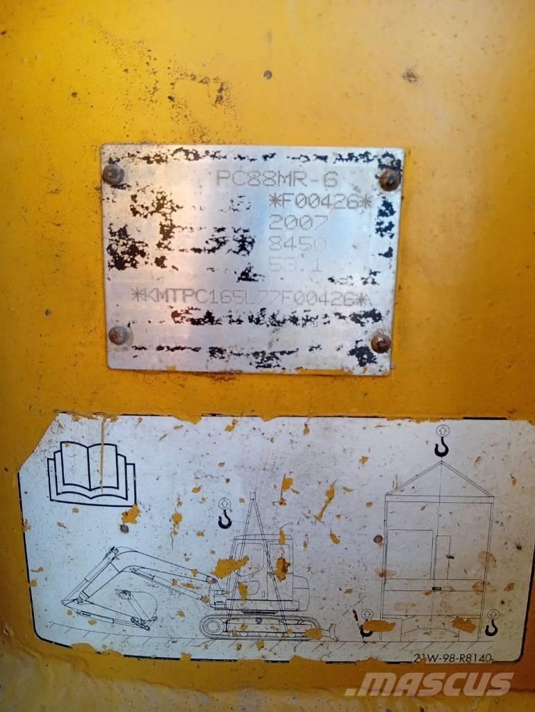 Komatsu PC 88 MR-6 中型油圧ショベル 7ｔ-12ｔ（ユンボ・パワーショベル・バックホー）