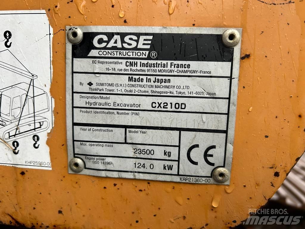 CASE CX 210 D 大型油圧ショベル12t以上（パワーショベル・ユンボ）