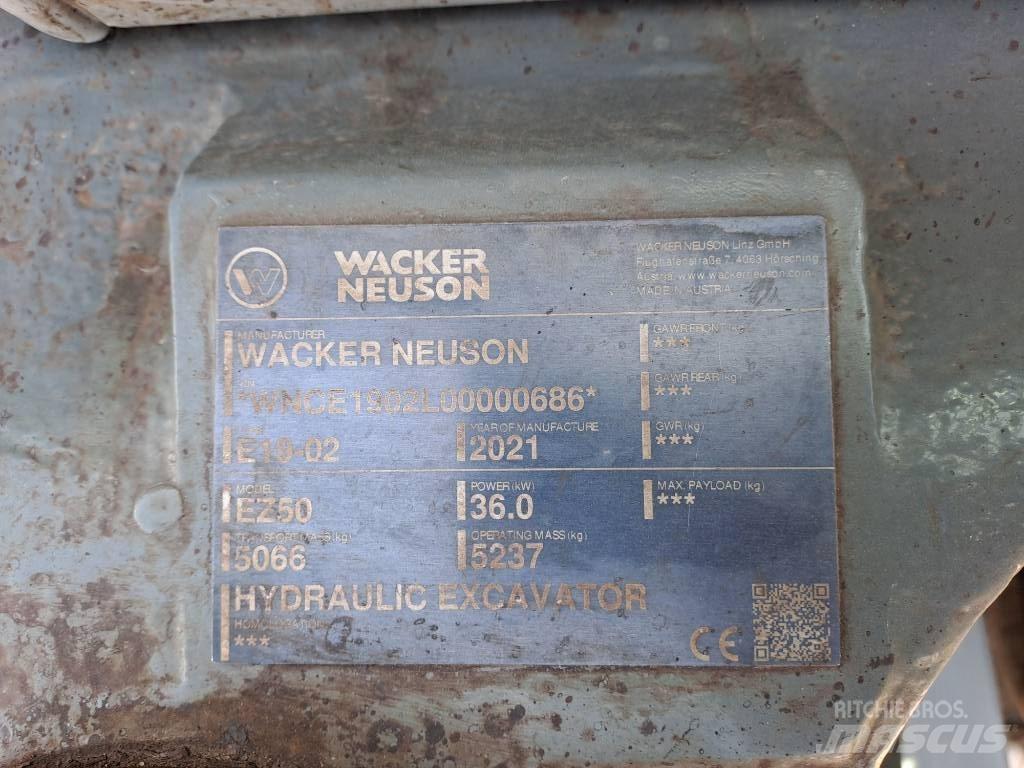 Wacker Neuson EZ50 大型油圧ショベル12t以上（パワーショベル・ユンボ）