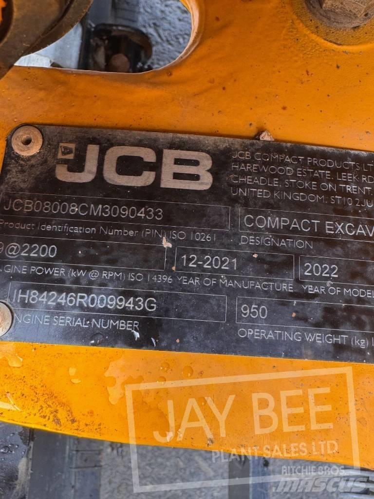 JCB 8008 ミニ油圧ショベル 7t以下（ミニユンボ・ミニディガー）