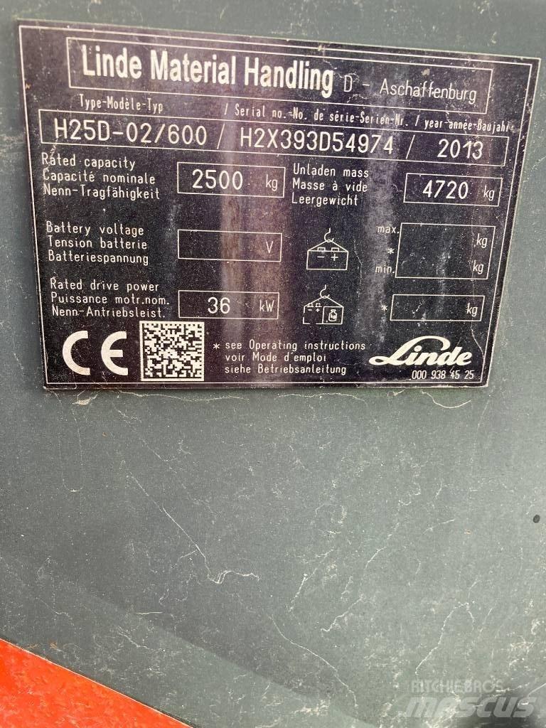 Linde H25D/600/393 ディーゼル・軽油