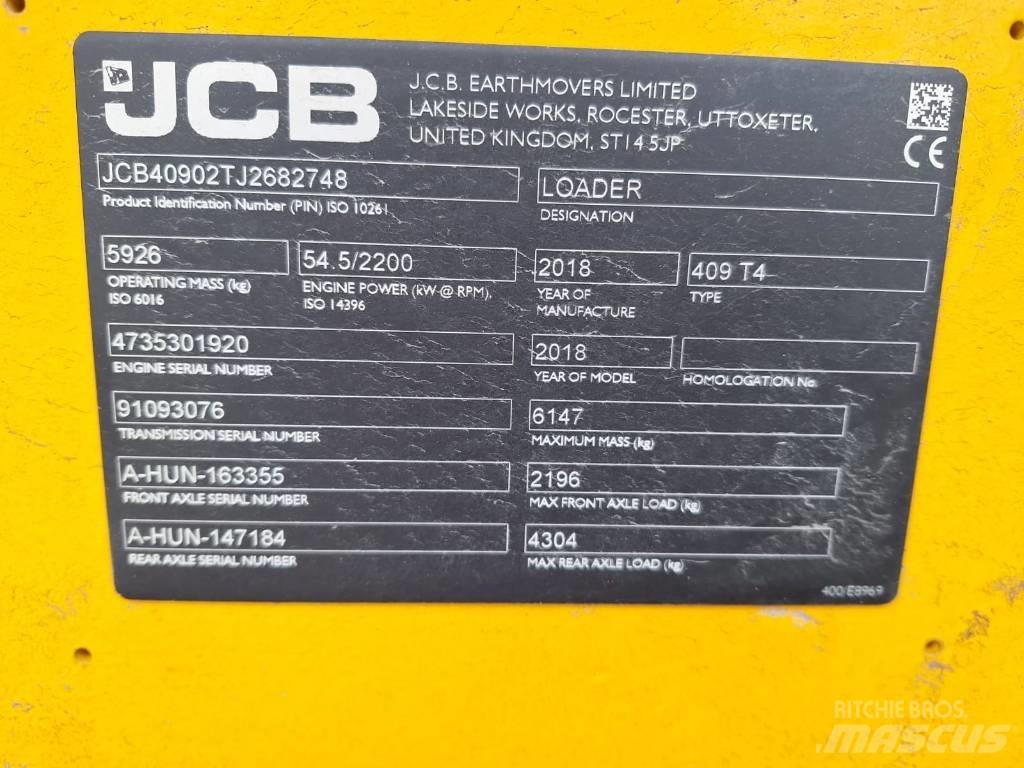JCB 409 NE T4 ホイールローダー・タイヤショベル