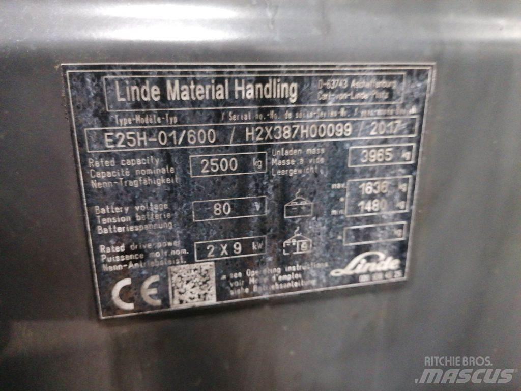 Linde E25H-01/600 バッテリーフォークリフト