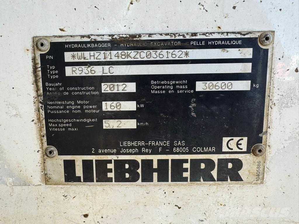 Liebherr R936 LC 大型油圧ショベル12t以上（パワーショベル・ユンボ）