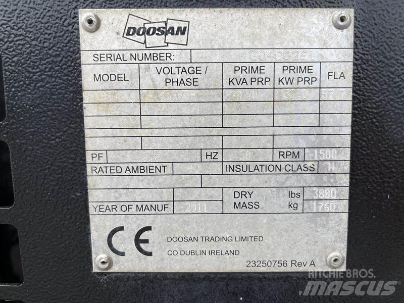 Doosan G 40 ディーゼル発電機