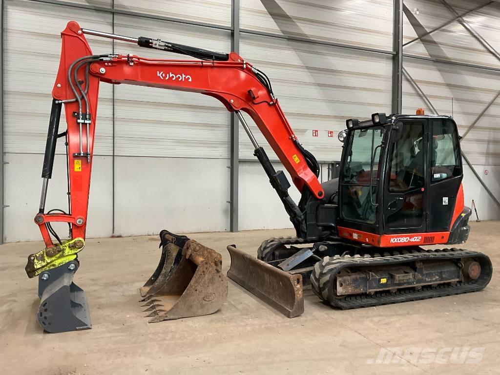 Kubota KX 080-4 A 2 中型油圧ショベル 7ｔ-12ｔ（ユンボ・パワーショベル・バックホー）