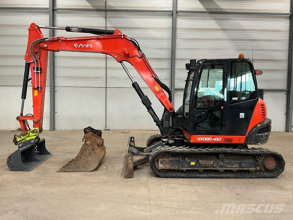 Kubota KX 080-4 A 2 中型油圧ショベル 7ｔ-12ｔ（ユンボ・パワーショベル・バックホー）