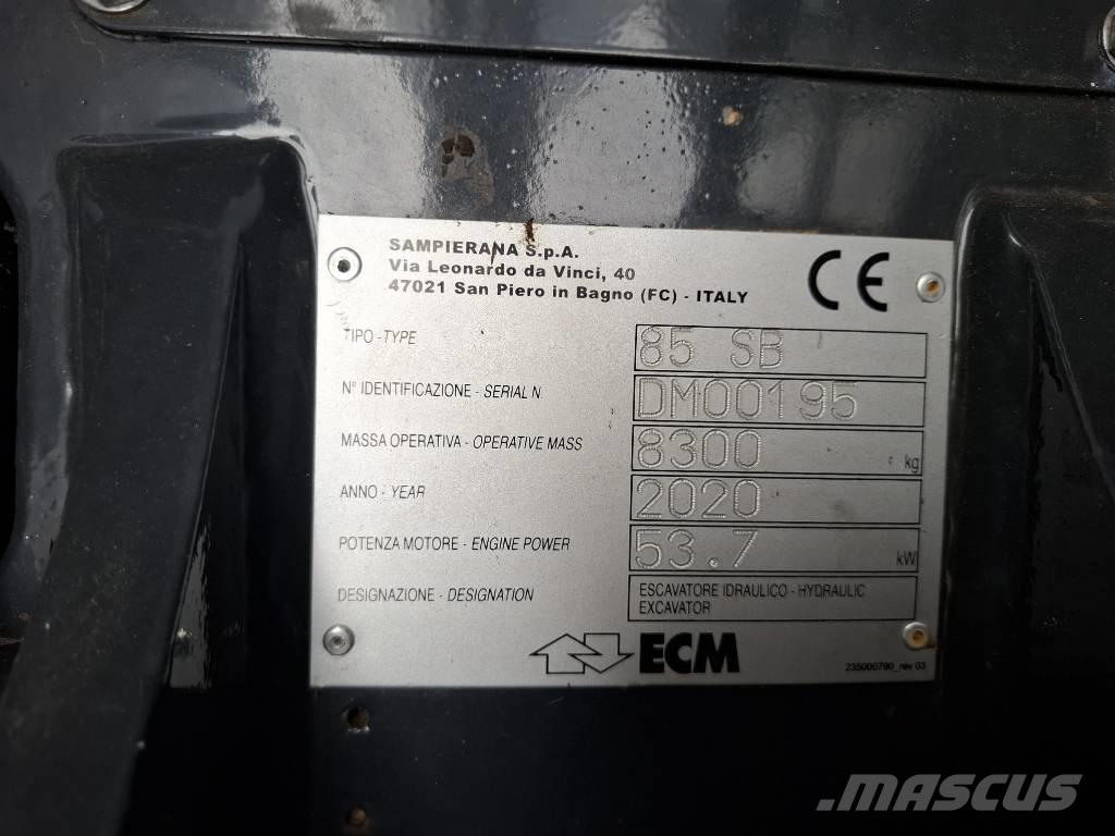 ECM 85 SB 中型油圧ショベル 7ｔ-12ｔ（ユンボ・パワーショベル・バックホー）