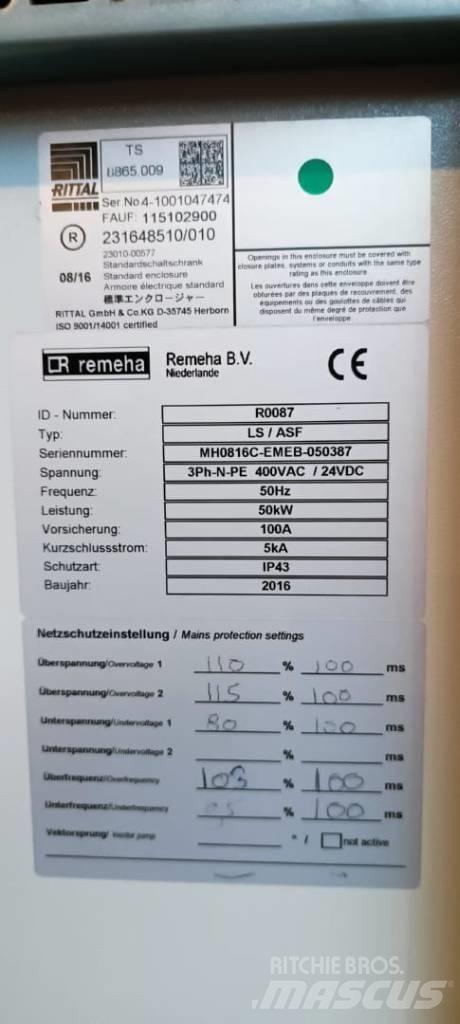  Remeha ELW 50-100 ガス発電機