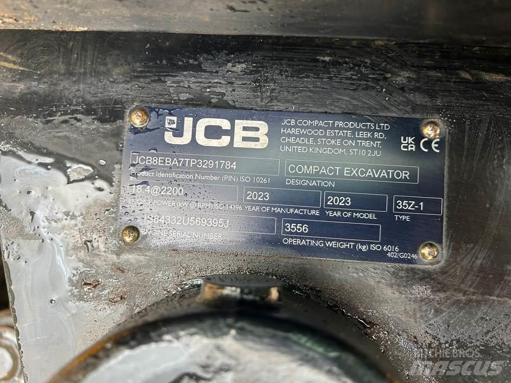 JCB 35Z-1 ミニ油圧ショベル 7t以下（ミニユンボ・ミニディガー）