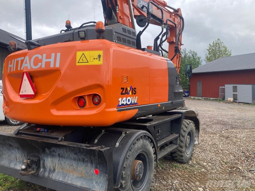 Hitachi 140w ホイール式油圧ショベル（パワーショベル・ユンボ・バックホー）