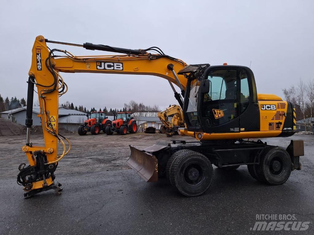JCB JS 145 W ホイール式油圧ショベル（パワーショベル・ユンボ・バックホー）