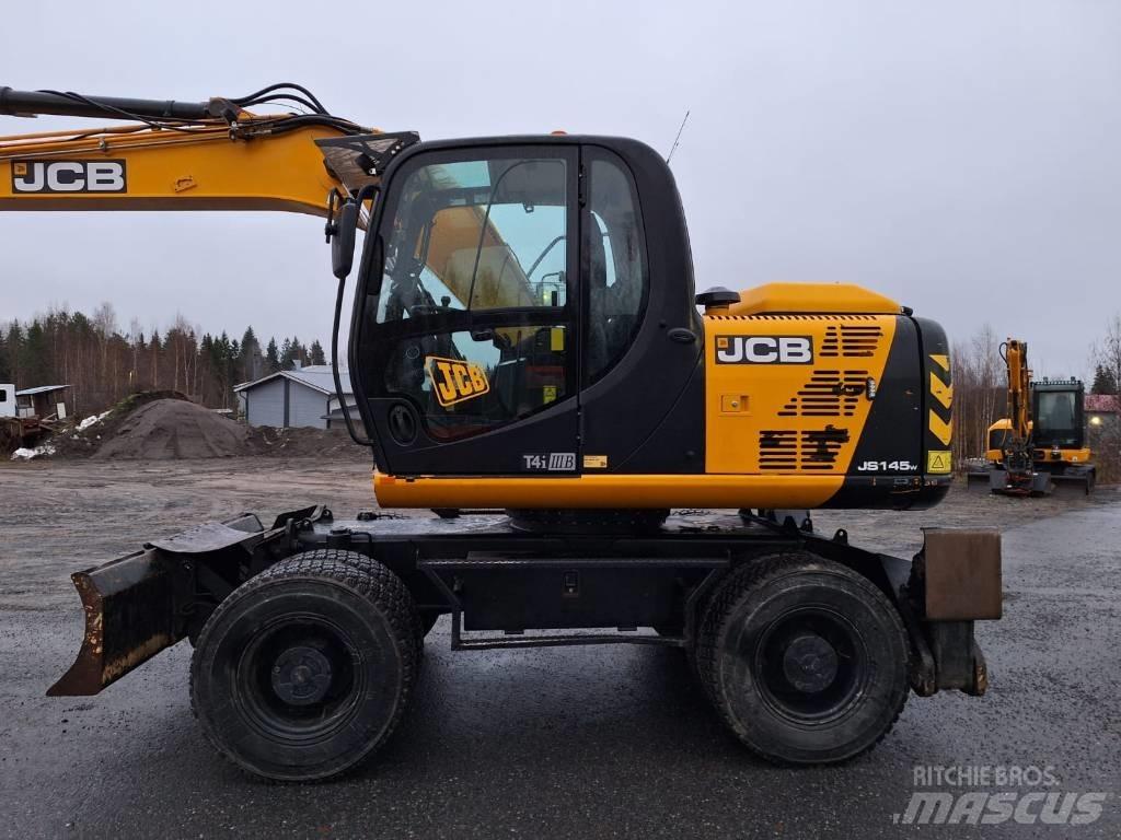 JCB JS 145 W ホイール式油圧ショベル（パワーショベル・ユンボ・バックホー）