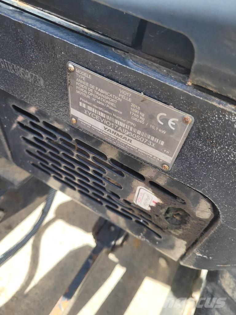Yanmar Vio 17 U ミニ油圧ショベル 7t以下（ミニユンボ・ミニディガー）