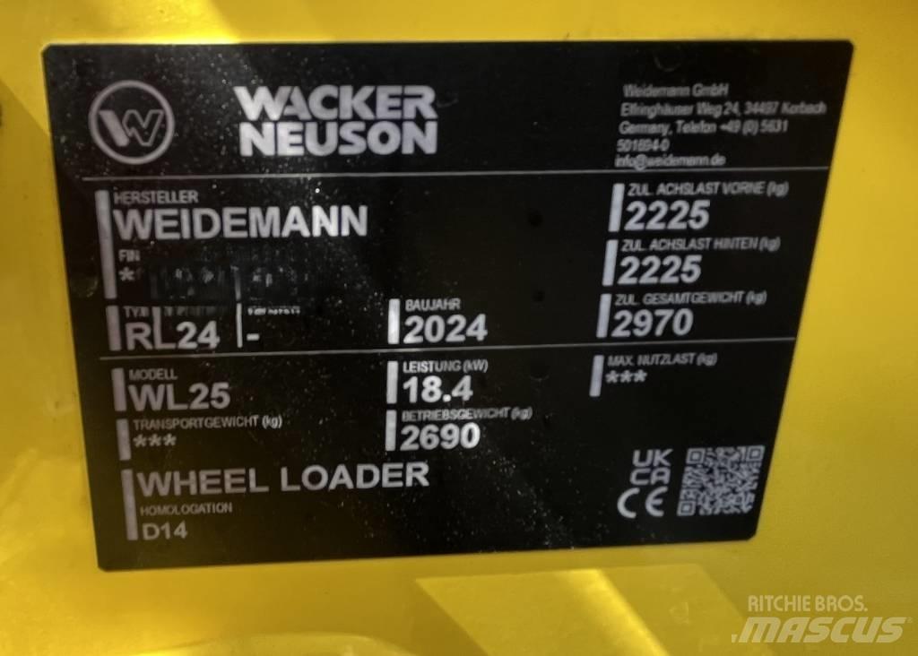 Wacker Neuson WL 25 ホイールローダー・タイヤショベル