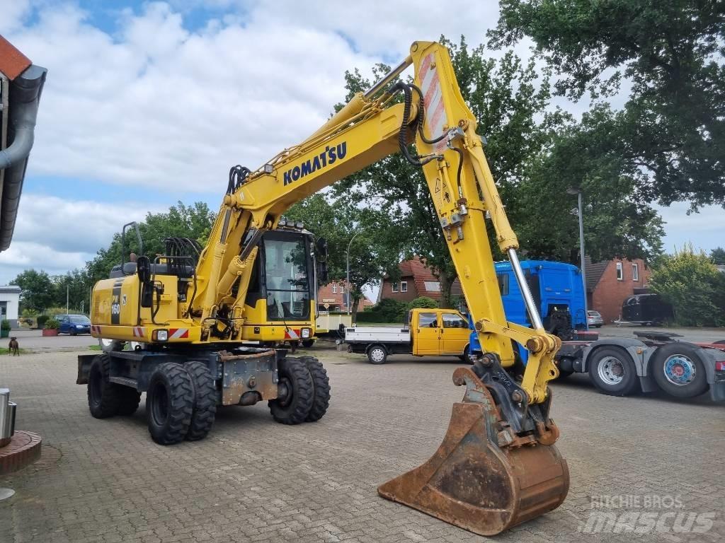Komatsu PW 160-7E0 ホイール式油圧ショベル（パワーショベル・ユンボ・バックホー）