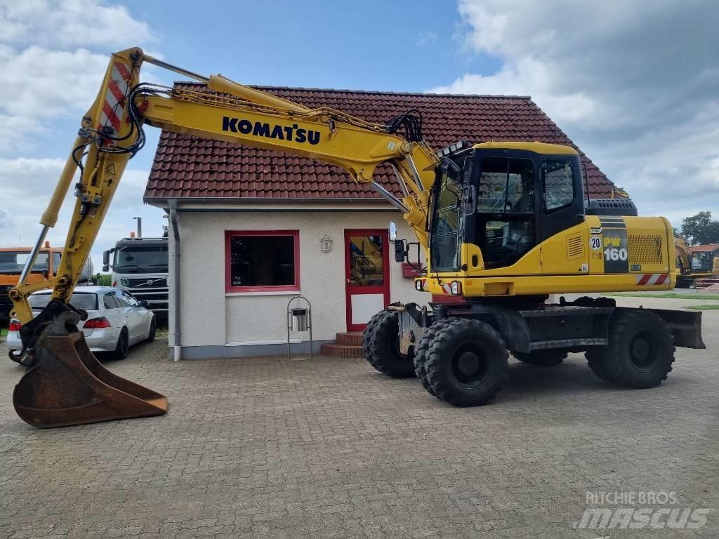 Komatsu PW 160-7E0 ホイール式油圧ショベル（パワーショベル・ユンボ・バックホー）