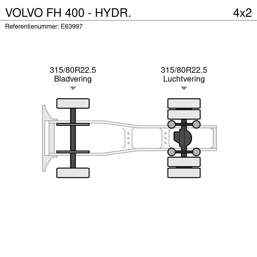 Volvo FH 400 - HYDR. 中古トラクターヘッド | トレーラーヘッド