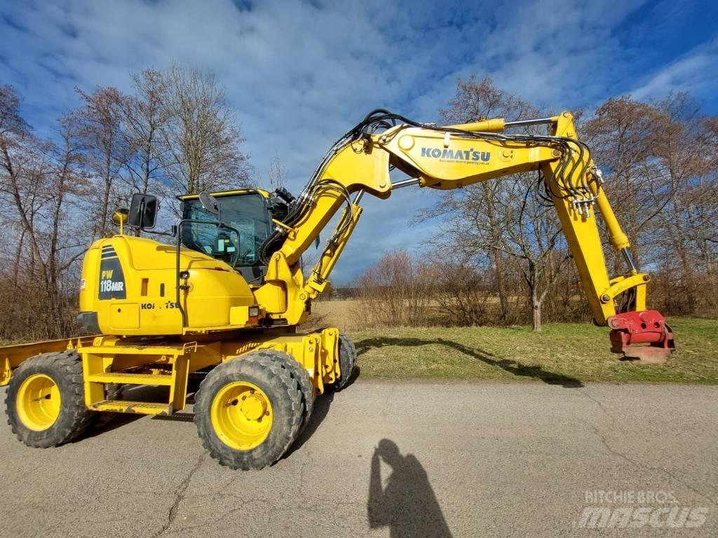 Komatsu PW 118 MR -8 ホイール式油圧ショベル（パワーショベル・ユンボ・バックホー）