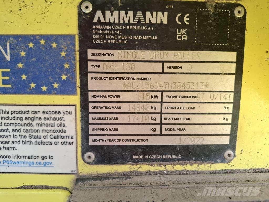 Ammann ARS 150D タンパ/転圧バイブレータ
