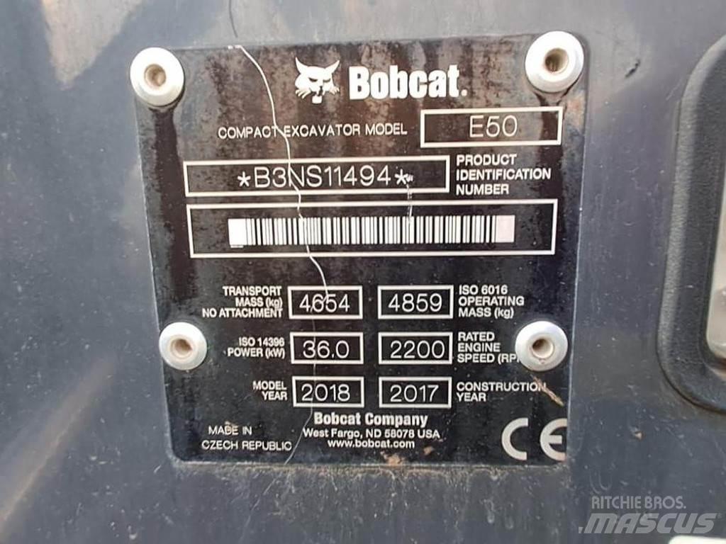 Bobcat E50 ミニ油圧ショベル 7t以下（ミニユンボ・ミニディガー）