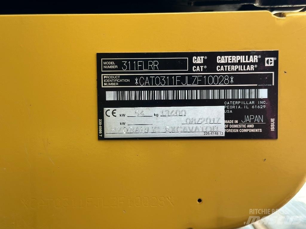 CAT 311 F LRR 大型油圧ショベル12t以上（パワーショベル・ユンボ）