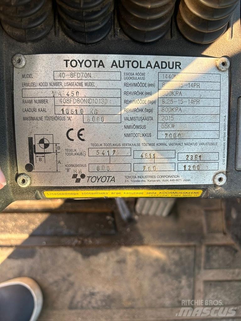 Toyota 40-8 FD 70 N ディーゼル・軽油