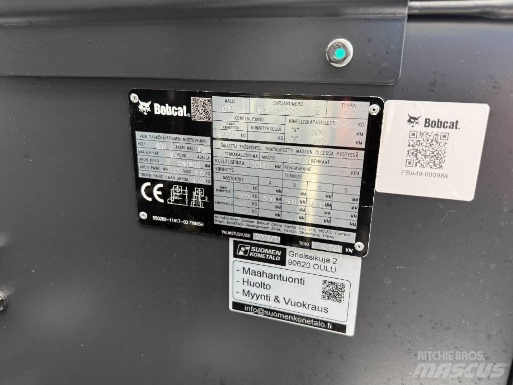 Bobcat B35NS Trukki バッテリーフォークリフト