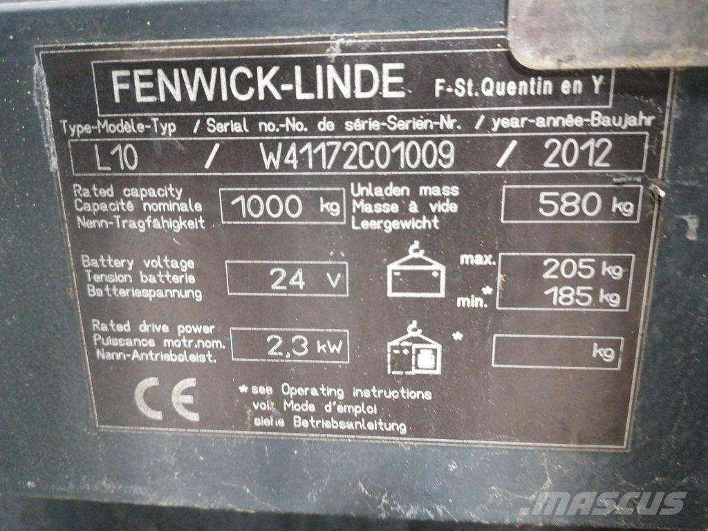Linde L10 ウォーキンフォークリフト