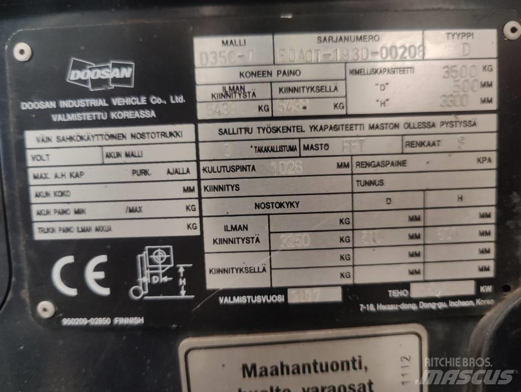 Doosan D 35 C-7 ディーゼル・軽油