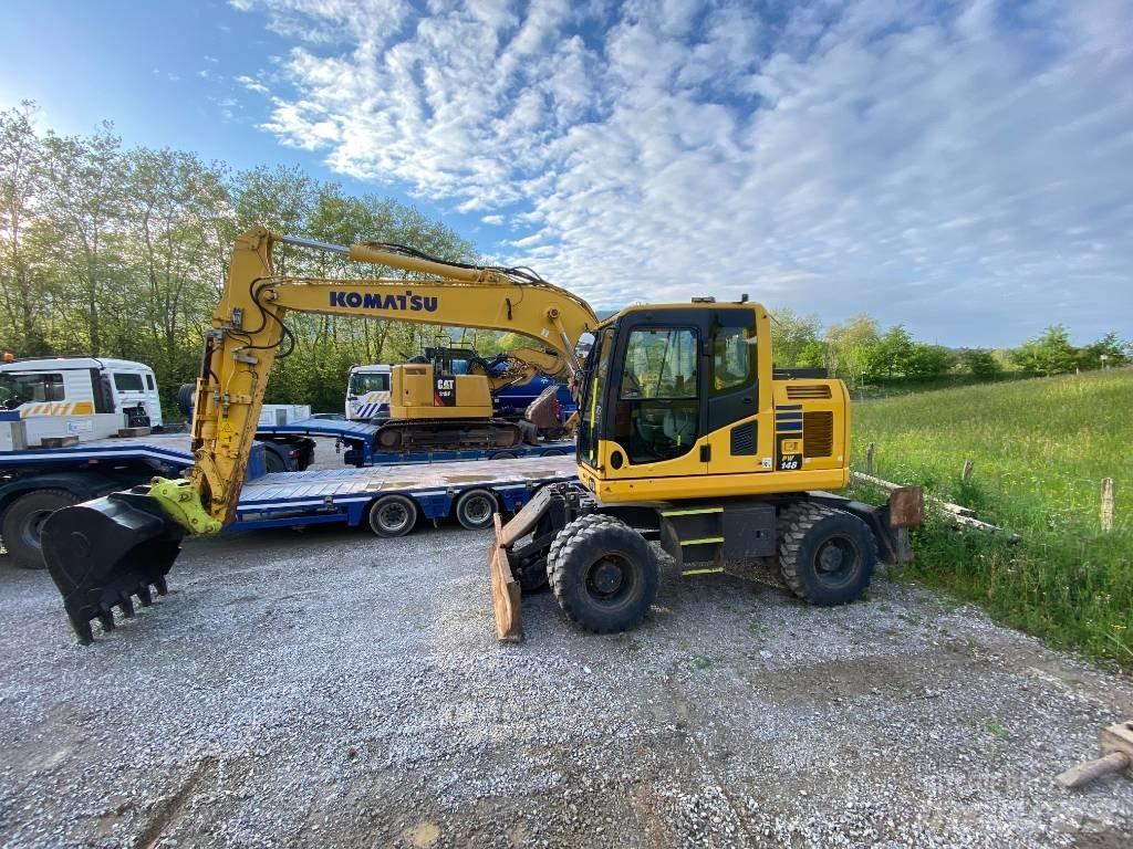 Komatsu PW 148 ホイール式油圧ショベル（パワーショベル・ユンボ・バックホー）