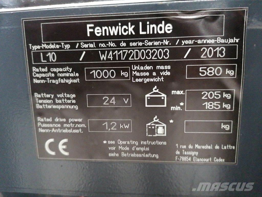 Linde L10 ウォーキンフォークリフト
